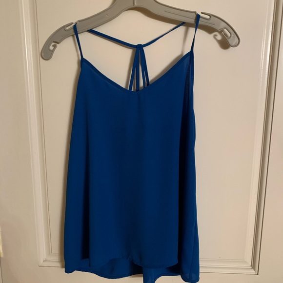 Abercrombie & Fitch Blue Racer Back Top XS - Picture 2 of 3